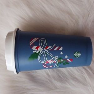 Starbucks Blue Reusable Holiday Limited Edition Cup